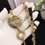 Chanel Chain Long Necklace with Bow A58265 Gold/Black/Pearly White 2018