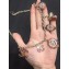 Chanel Nut and Leaf Pendant Necklace AB0063 Gold/Brown/Crystal 2018