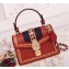 Gucci Sylvie Leather Mini Bag 470270 Red 2018