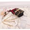 Gucci Sylvie Leather Mini Chain Bag 431666 Black 2018