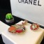 Chanel Fruit Asymmetric Earrings Red/Gold/Orange 2018