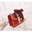 Gucci Sylvie Leather Mini Chain Bag 431666 Red 2018
