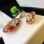 Chanel Fruit Asymmetric Earrings Red/Gold/Orange 2018