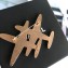 Chanel Double Plane Brooch Black/Red 2018