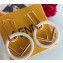 Fendi F Is Fendi Hoop Earrings White/Gold 2018