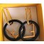 Fendi F Is Fendi Hoop Earrings Black/Gold 2018