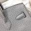 Hermes Birkin 30 Bag In Original Handmade Clemence Leather With Gold/Silver Hardware Light Blue 