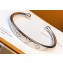 Louis Vuitton Monogram LV Bracelet White Gold