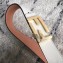 Fendi FF Buckle Belt in Calfskin 30mm Width White 2018