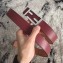 Fendi FF Buckle Belt in Calfskin 30mm Width Burgundy 2018