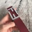 Fendi FF Buckle Belt in Calfskin 30mm Width Burgundy 2018