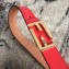 Fendi FF Buckle Belt in Calfskin 30mm Width Red 2018