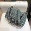 Chanel Caviar Leather Quilting Boy Flap Small Bag Ice Green with Silver Hardware