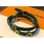 Fendi F Is Fendi Bracelet/Choker Necklace Green with Adjustable Buckle
