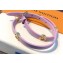 Fendi F Is Fendi Bracelet/Choker Necklace Pink with Adjustable Buckle
