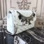 Balenciaga BB Round M Charms Bag White 2018