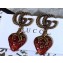 Gucci Double G Strawberry Earrings Red 2019