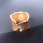 Gucci Textured Metal Ring with Interlocking G 2019