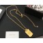 Gucci Textured Metal Pendant Necklace 592202 2019