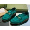 Gucci Horsebit loafer with crystals ‎759780 Satin Green 2023