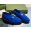 Gucci Horsebit loafer with crystals ‎759780 Satin Blue 2023