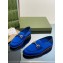 Gucci Horsebit loafer with crystals ‎759780 Satin Blue 2023