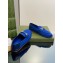 Gucci Horsebit loafer with crystals ‎759780 Satin Blue 2023
