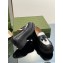 Gucci lug loafer with Scalloped rubber trim and Fringe Black/White leather 2023