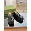Gucci lug loafer with Scalloped rubber trim and Fringe Black leather 2023