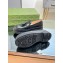 Gucci lug loafer with Scalloped rubber trim and Fringe Black leather 2023
