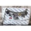 Balenciaga BB Round M Charms Bag White/Blue/Red 2018