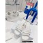 Dior Dio(r)evolution Heeled Slides in Quilted Cannage Calfskin White 2022