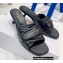 Dior Dio(r)evolution Heeled Slides in Quilted Cannage Calfskin Black 2022