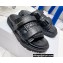 Dior Dio(r)evolution Slides in Quilted Cannage Calfskin Black 2022