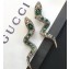 Gucci Snake Earrings with Crystals 591788 Green 2019