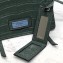 Prada Etiquette Crocodile Embossed Leather Bag Green