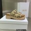 Dior Diorquake Strap Sandals in Calfskin Beige 2022