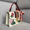 Gucci Embroidered Flower Sylvie Small Shoulder Bag 421882 White 2018