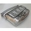 Fendi All-Over FF Motif Leather Medium Baguette Bag Silver 2019 