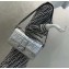 Fendi All-Over FF Motif Leather Large Baguette Bag Silver 2019