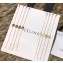 Celine Alphabet Brass Bracelet