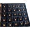 Celine Alphabet Brass Necklace