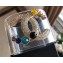 Chanel CC Logo Transparent Cuff Bracelet 2019