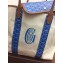 Goyard Logo Print Saint Louis Pertuis Reversible Tote Beach PM/GM Bag Dark Blue