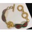Gucci Metal Lion Head Bracelet