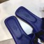 Hermes Oran Flat Sandals with Rhinestone Blue 2018