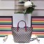 Gucci Children's Check Bow GG Tote Bag 501804 Blue 2018