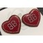 Balenciaga Heart BB Earrings Red
