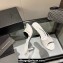 Alexander Wang Heel 6.5cm Lucienne Mules in Leather White 2024