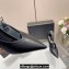 Alexander Wang Heel 10cm delphine ankle strap pumps in leather Black 2024